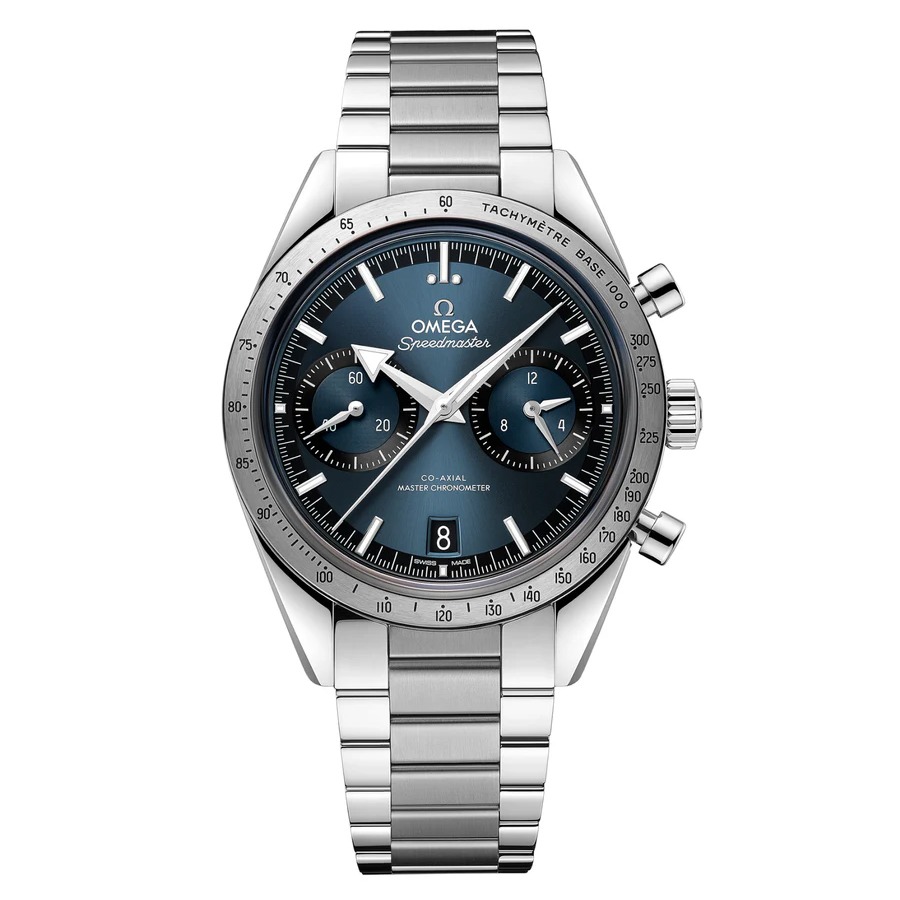 Luxury Watch Speedmaster Co Axial Master Chronograph 40.5 Mm Blue