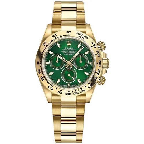 Luxury Watch Daytona Automatic Gold Chain Green Dial