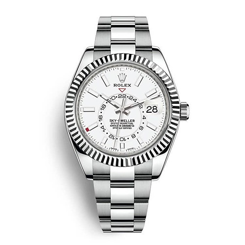 Luxury Watch Sky Dweller Oyster White Dial