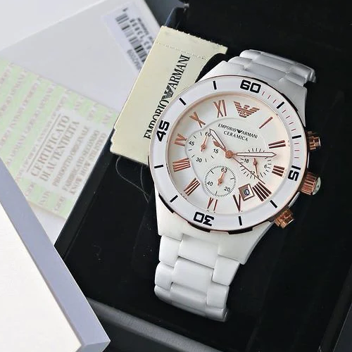 Luxury Watch Ceramica Series White Gold