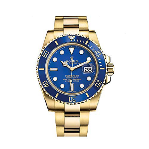 Luxury Watch Submariner Yellow Gold Blue Dial 6643