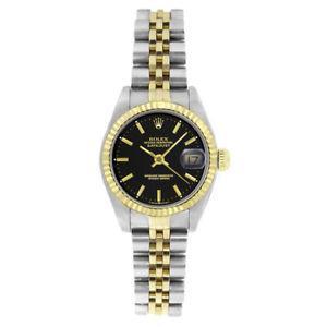 Luxury Watch Date Just Black Dial 2222 Women