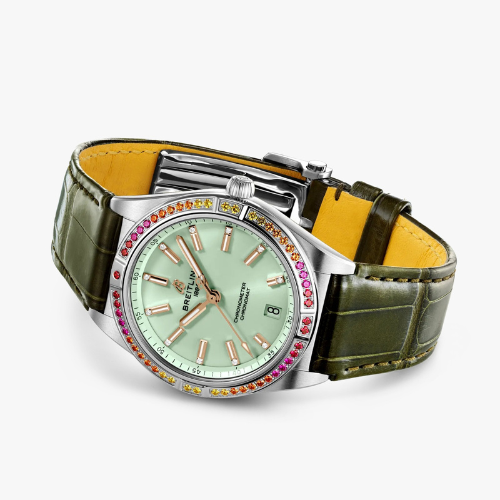 Designer Chronomat women 36 South Sea green