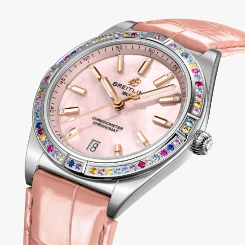 Designer Chronomat Women 36 South Sea Pink