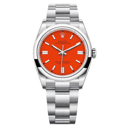 Luxury Watch oyster perpetual Red dial 527