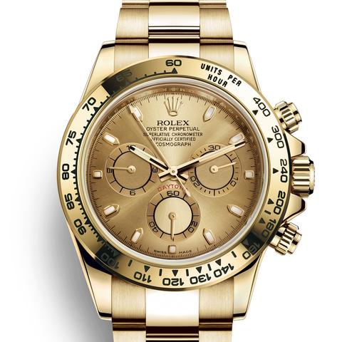 Luxury Watch Daytona Oyster, 40 Mm, Full Gold