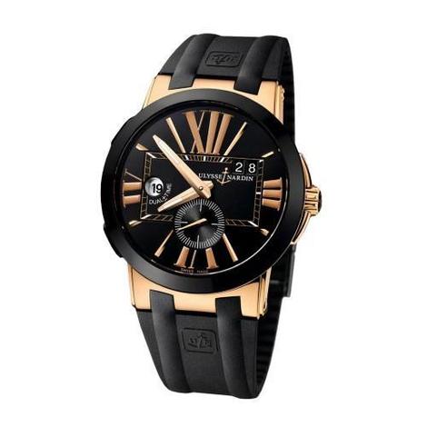 Branded Watch Executive Dual Time Mens Black 32